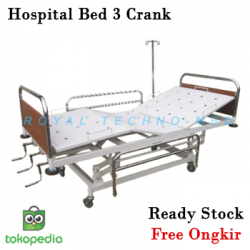 Hospital Bed 3 Crank SS